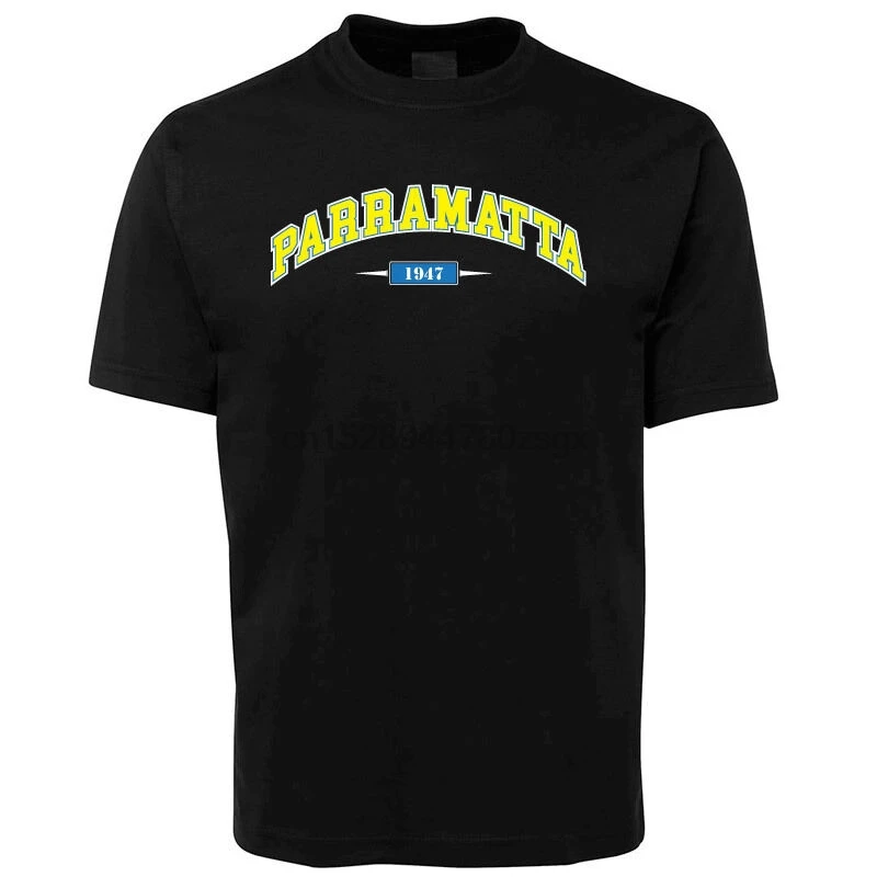 

New Parramatta Fan Black T Shirt 100% Cotton Size S -5XL +7XL