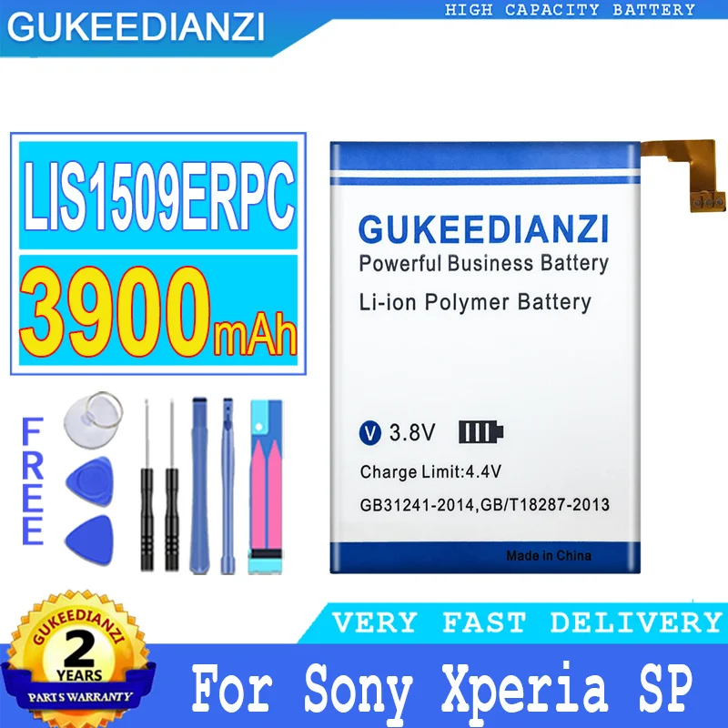 Аккумулятор GUKEEDIANZI 3900 мАч LIS1509ERPC для Sony Xperia SP/M35h/M35/ HSPA C5302/LTE C5303/C5306 /HuaShan c530x |
