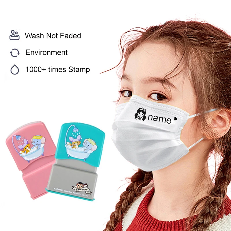 

Custom-made kids Name Blue Stamp DIY Children Name Seal Student Clothes Chapter Not Easy To Fade Security Name Stamp Waterproof