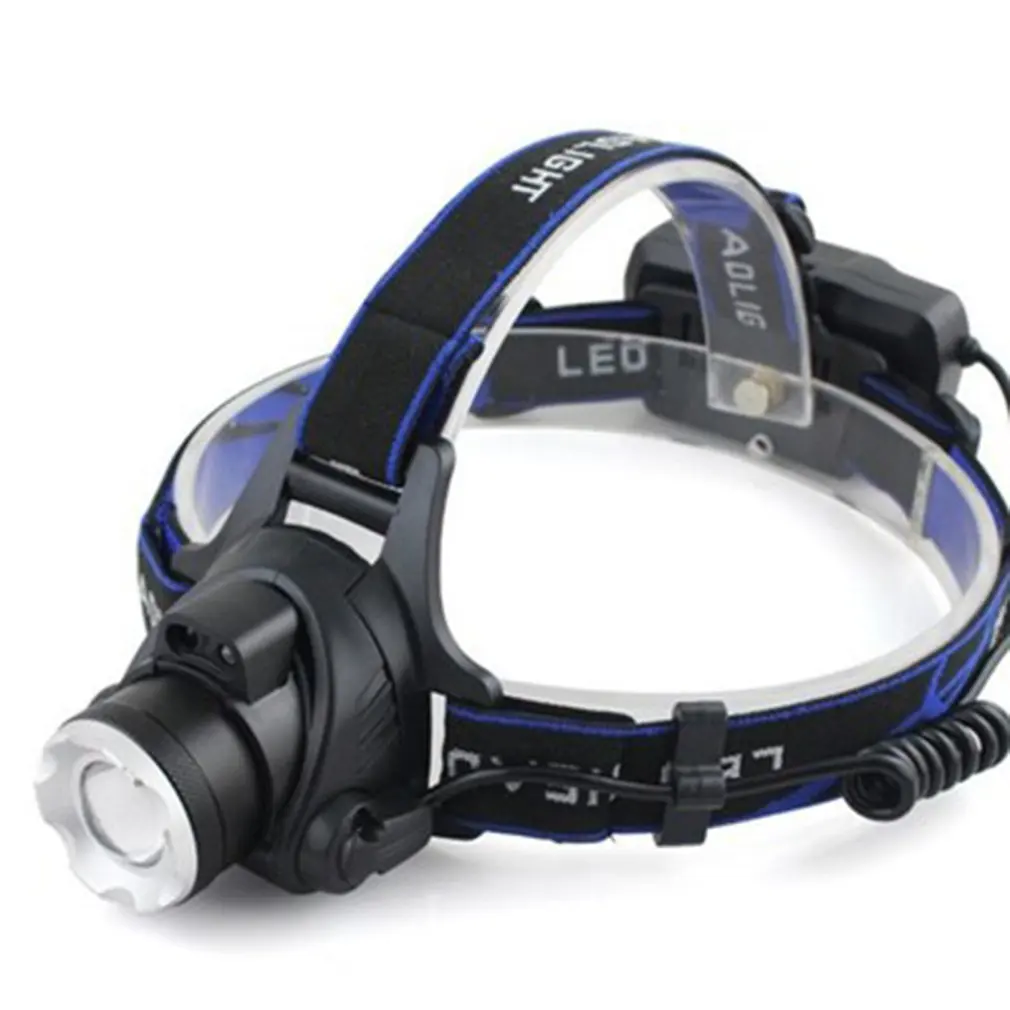 

LED Headlamp Induction Switch and Waterproof Zoomable 4 Modes Adjustable Rechargeable Batteries for Camping Hiking Fishing