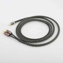 2020 Audiocrast 3 5mm to RCA Cable 2 Male RCA to AUX Cable 99 99 4N OFC 1 8 to RCA Stereo Cable Audiophiles Headphone RCA Cable
