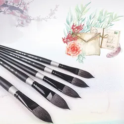 Stylo en forme de langue pour aquarelle, brosse professionnelle pour peinture, crochet de ligne, Gouache, fournitures d'art, 1 pièces 
