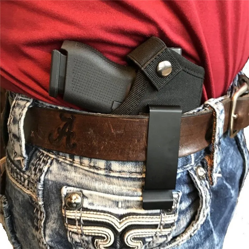 Black Glock Gun Holster Holsters Belt Metal Clip IWB OWB glock accessories Airsoft Hunting Articles For All Sizes Handguns