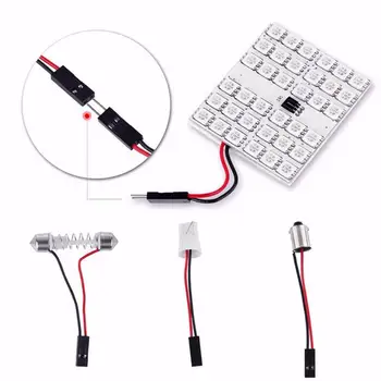 

T10 5050 12SMD 36smd Fernbedienung Rgb Auto Led-panel innen Lesen DC lichter BA9S Dome Adapter Auto 12V Girlande Q2A9