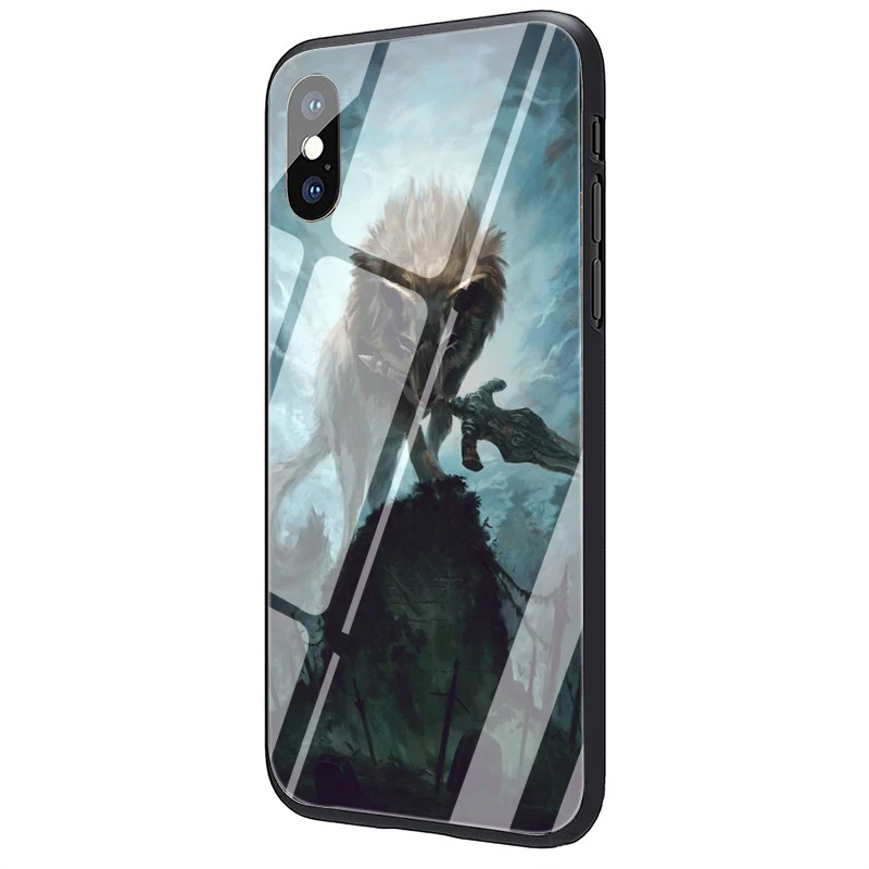 G1 EWAU dark souls закаленное стекло чехол для телефона чехол для iPhone 5 5S SE 6 6s 7 8 Plus X XR XS 11 Pro Max - Цвет: G1