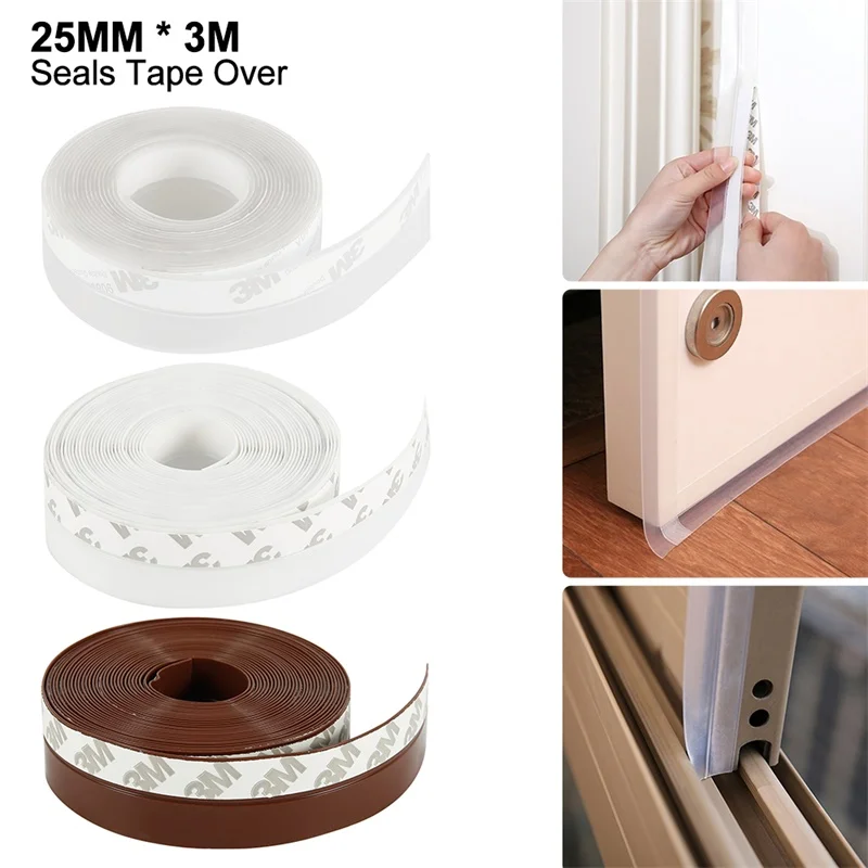 25/60mm 5 M Multifunctional Rubber Sealing Strip Steel Door Window Silicone Soundproof New | Обустройство дома