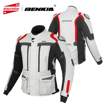 

BENKIA Motorcycle Jacket Men Waterproof Motocross Jacket Electric Motorcycle Protection Body Armor Riding Racing Moto Jacket