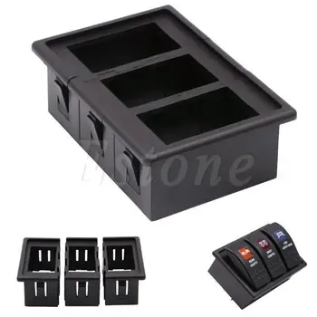 

3 Rocker Switch Clip Panel Assembly Patrol Holder Housing For ARB Carling Type