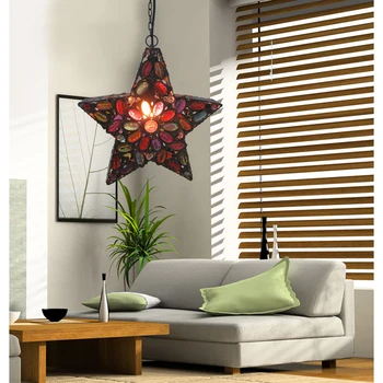 

Starfish LED Kitchen Dining & Bar Pendant Lights Nordic Color Glass Pendant Lamp Bedroom Living Room Hotel Lobby Coffee Lighting