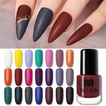 NEE JOLIE 3,5 мл Лак для ногтей матирующий эффект Чистый Розовый Белый Желтый цветной дизайн ногтей маслянистый лак для ногтей DIY Инструменты для красоты
