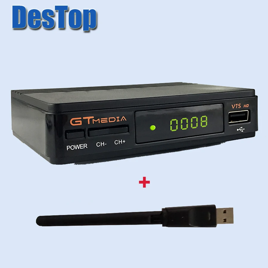 Gtmedia V7S DVB S2 HD с V8 USB WIFI спутниковый ТВ приемник Поддержка PowerVu BissKey Cccamd Newcamd Youtube Youporn