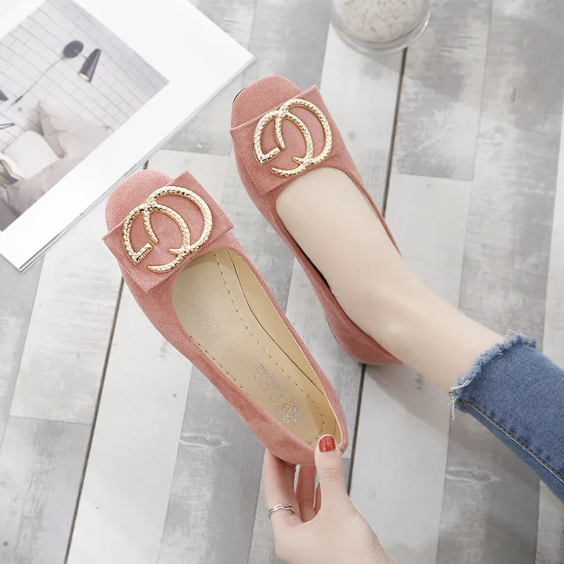 

Girls Shoe Flat Top Shoes WOMEN'S Shoes Spring Spring Shoes 2019 New Style Mom Shoes Versatile Online Celebrity Fairy Spring