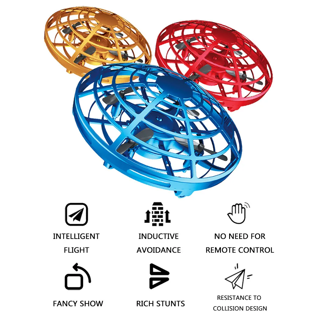 Мини датчик антиколлизии индукционный ручной контроль режим удержания высоты НЛО Дрон странные вещи игрушки для детей