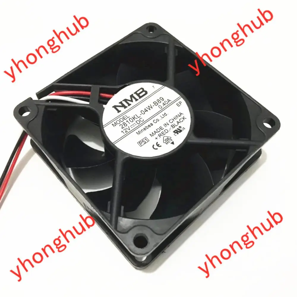 NMB MAT 2810KL 04W B89 P51 DC 12V 0.40A 70x70x25 мм 3 Провода Сервер вентилятор