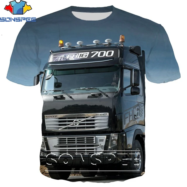 SONSPEE Truck Car 3D Print Hip Hop Men's T Shirt Fashion Harajuku Short Sleeve Funny Logo Men Women Tops Tees Shirts Homme 2002