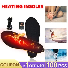 Carbon Fiber Heated Insoles with Wireless Remote Control Battery Powered for Men Women Winter Thermal Heating Insoles Size 41-46