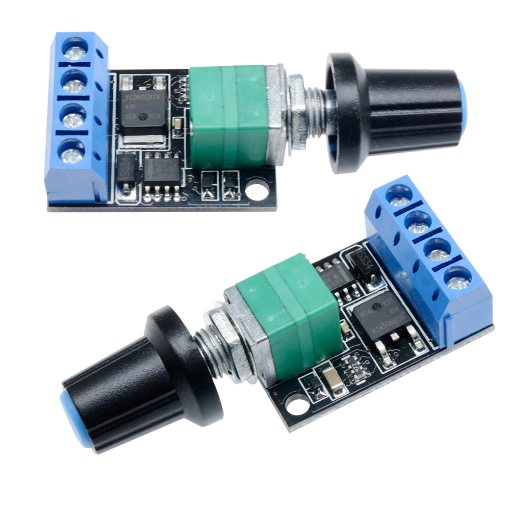 10A 5V 9V 12V DC Motor Speed Control PWM Potentiometer Governor Speed Regulation Board LED