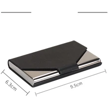 Мужской тонкий чехол для кредитных карт из ПУ кожи, бизнес-держатель для карт, кошелек, посылка, профессиональное имя, ID держатель для карт, карта 823