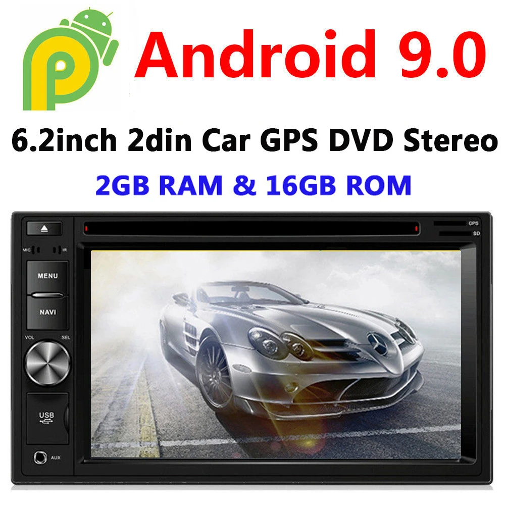 2 Din Android 9 1 автомобильный стерео DVD GPS навигатор 6 дюйма Универсальный