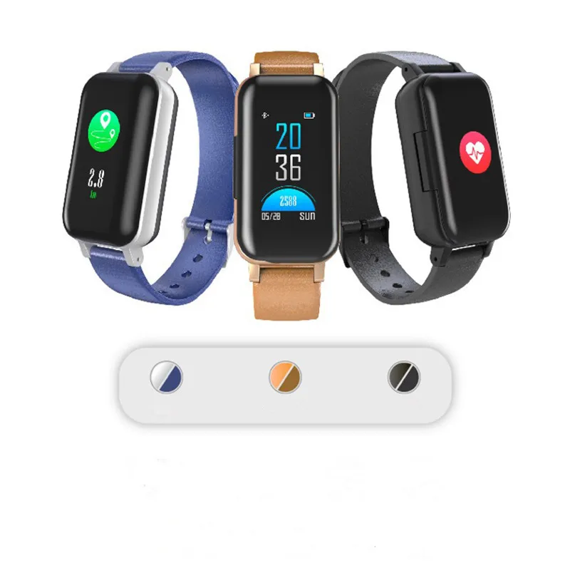 wearbud watch Smart Wireless Bluetooth Earphone Smartband for Xiaomi huawei Bracelet Blood Pressure Heart rate Wristband Headset