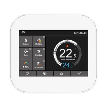 

Wireless Touching Screen Programmable Electric Heating Temperature Controller Touching Thermostat Heating Temperature Controller