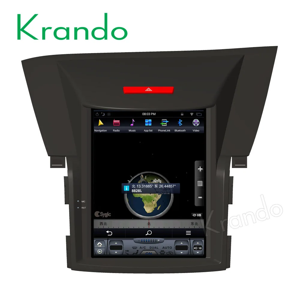 Автомобильный радиоприемник Krando Android 9 0 4 Гб 32 ГБ 10 дюйма Tesla вертикальный экран