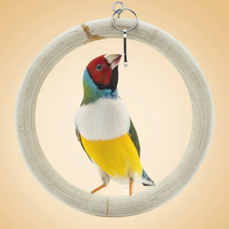 Птица Деревянный окунь клетка для попугая естественные качели скалолазание жердь на подставке Висячие игрушки-Жвачки