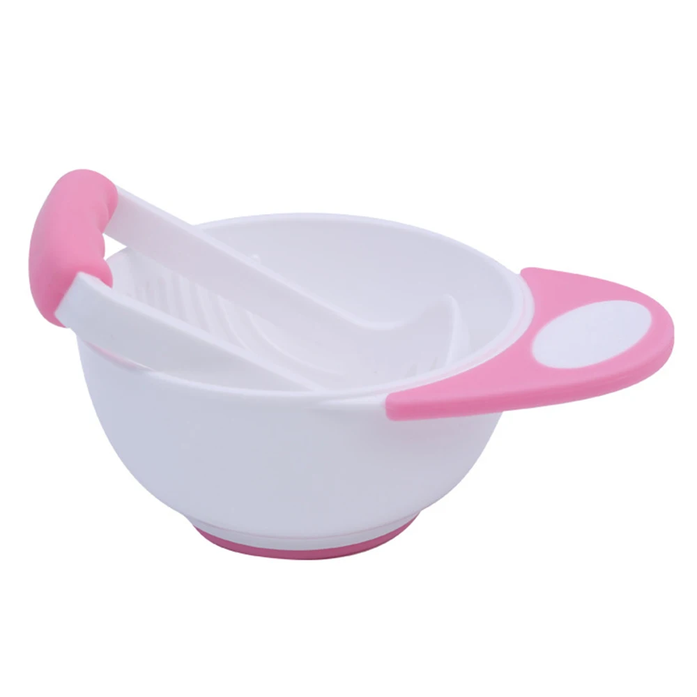 HAPPY MONKEY Baby Food Grinding Bowl Set Feeding Food Bowl Fruit Press Machine Safety Processor Baby Mills Tools