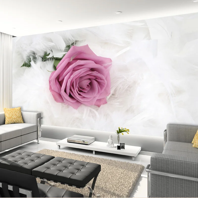 Romantic-Pink-Rose-Flower-Photo-Mural-Customized-Size-Non-woven-3D-Wallpaper-For-Wedding-Living-Room (4)