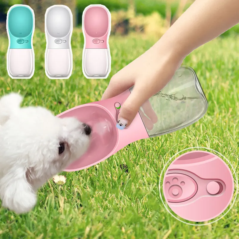 Outdoor Dog Feeders Pet Water Bottle for Small Medium Large Dog Solid