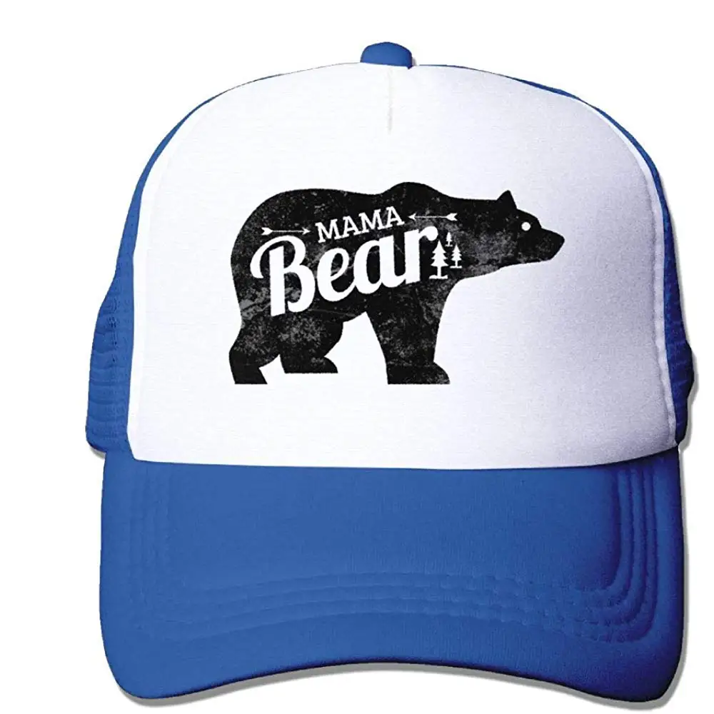 Сетчатая Кепка на заказ бейсболка мама Медведь Лес регулируемая бейсболка s