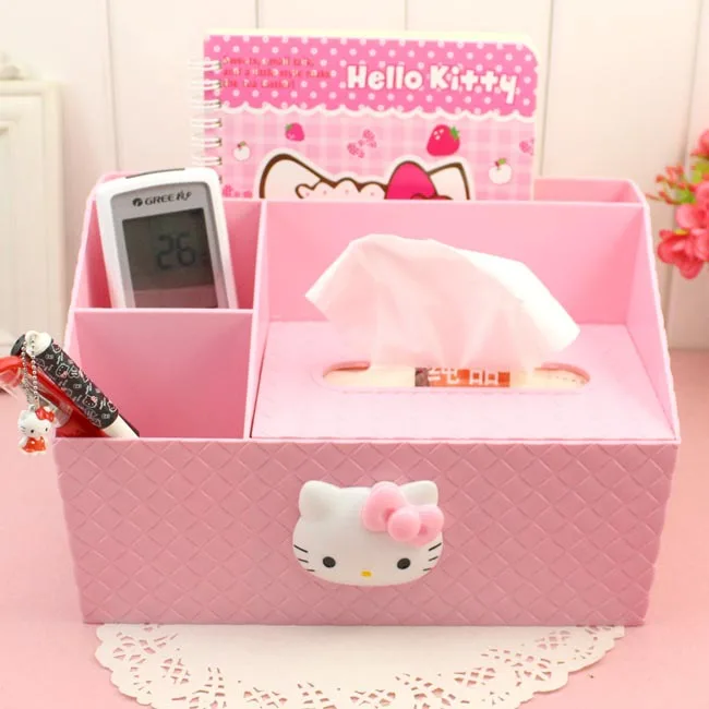 Милый креативный розовый KittyCat VrsatileTissue Holder CoffeeTable пульт дистанционного управления StorageBox NapkinTray салфетки для кухни бумажный держатель