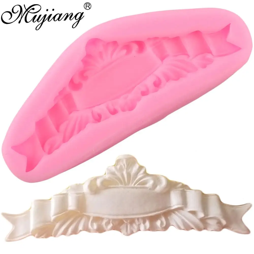 

Baroque Scroll Relief Cake Border Silicone Molds Cupcake Topper Fondant Cake Decorating Tools Candy Chocolate Gumpaste Moulds