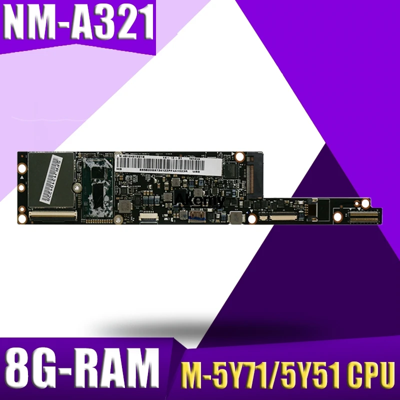 

AIUU2 NM-A321 Laptop motherboard for Lenovo YOGA3 Pro 13 Test original mainboard 8G-RAM M-5Y71/5Y51 CPU
