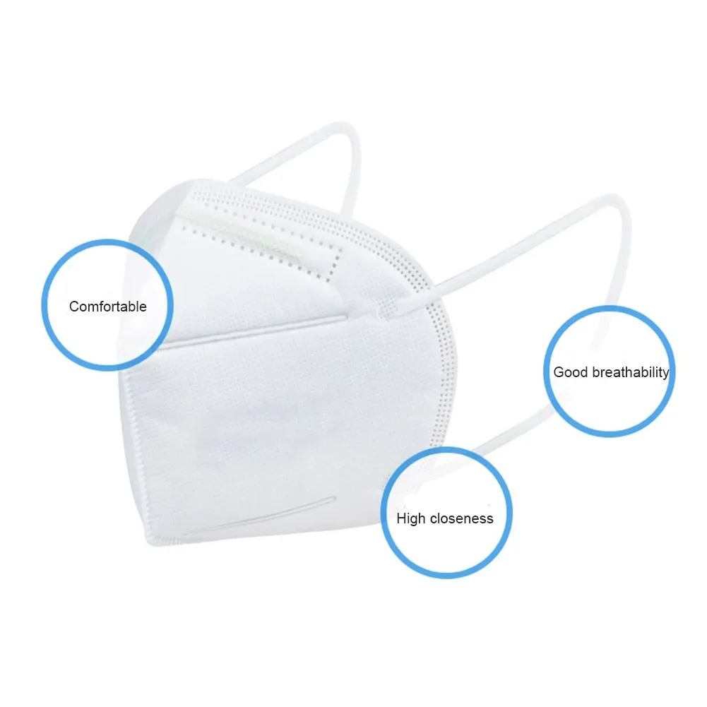 

Folding Mouth Face Mask Filtration Cotton Mouth Masks Anti-Dust Masks with Breathing Valves 10Pcs/set SP99