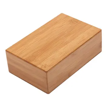 

Bamboo Yoga Brick Stretching Aid Gym Pilates Yoga Block Exercise Fitness Sport practical Yoga Brick