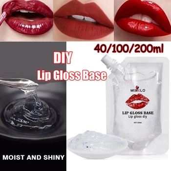 

Clear Lip Gloss DIY Lipstick Raw Material Gel Base Oil Non-Stick Fashion Beauty Handmade Moisturizing Liquid Lipstic Hot