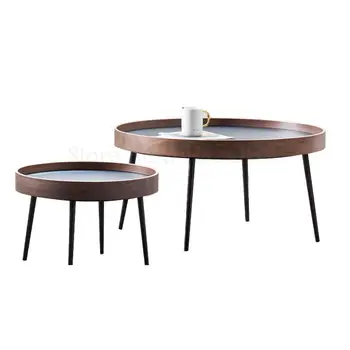 

Ins Wind Nordic Round Coffee Table Modern Minimalist Small Apartment Nikola Home Living Room Creative Iron Small Coffee Table