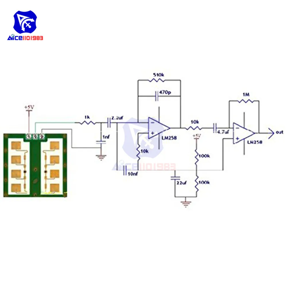 Diymore Icstation CDM324 24 ГГц микроволновая индукция тела Бесконтактный датчик обнаружения движения человека модуль