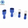 100PCS Blue 16-14 AWG Insulated Spade Crimp Wire Cable Connector Terminal Male Female Kit ► Photo 2/6