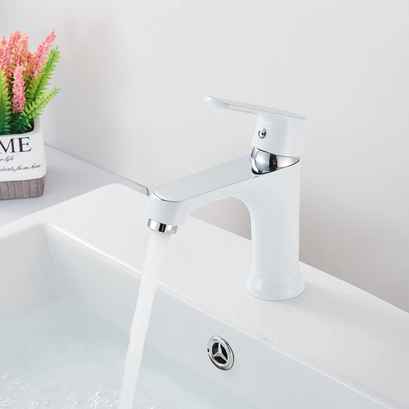 Fashion Style Home Multi-color Bath Basin Faucet Cold and Hot Water Taps Green Orange White bathroom mixer112