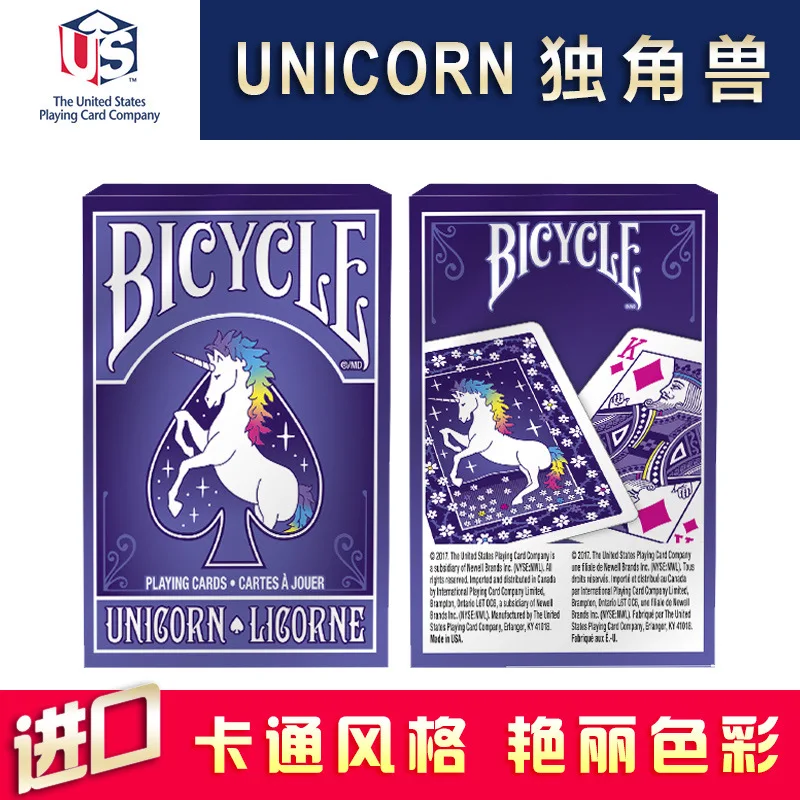 

Hui qi Poker Bicycle Unicorn Import Favorites Flower Cut Playing Cards