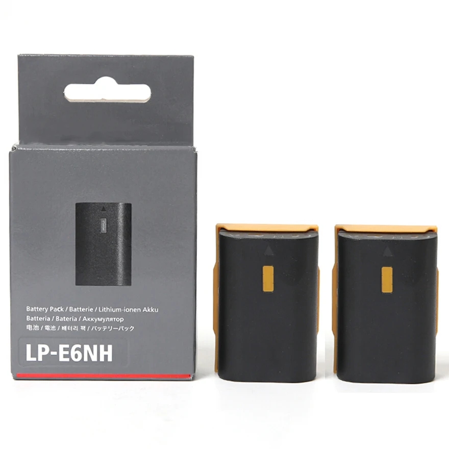 Оригинальный аккумулятор 2130 мАч LP-E6NH LPE6NH для Canon EOS R R5 R6 5DS 6D 7D 60D 70D 80D 90D |