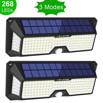 

268/128 Led Solar Light Outdoor Waterproof Motion Sensor SMD 2835 IP65 Lighting Decor Garden Light Solar Powered Security Lamp