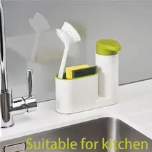 Кухонная мойка губка щетка полка для хранения раковина моющее средство мыло диспенсер бутылка шкаф-органайзер для кухни подставки приспособление для чистки