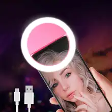 Led Selfie Lightings Neon-Sign Led-Mirror Photo-Night-Light Makeup Mobile-Phones Novelty