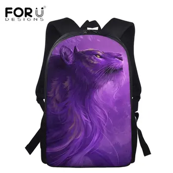 

FORUDESIGNS Men's Backpack Women Backpacks Fashion Galaxy Space Lion Design School Bag For Teenagers Men Laptop Travel Bags 2020