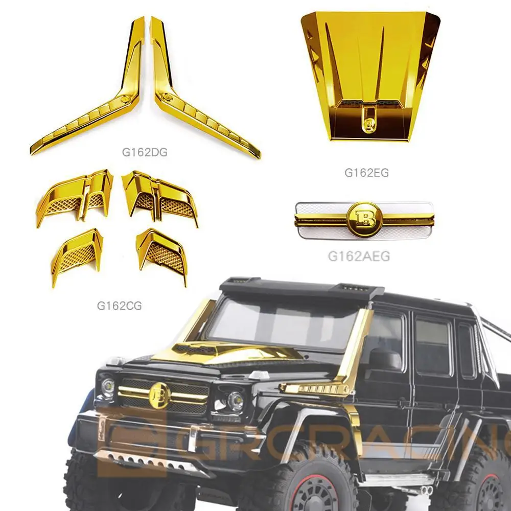 Полицейская решетка Traxxas Trx4 G500 Trx6 G63 гальванизированные золотые детали из