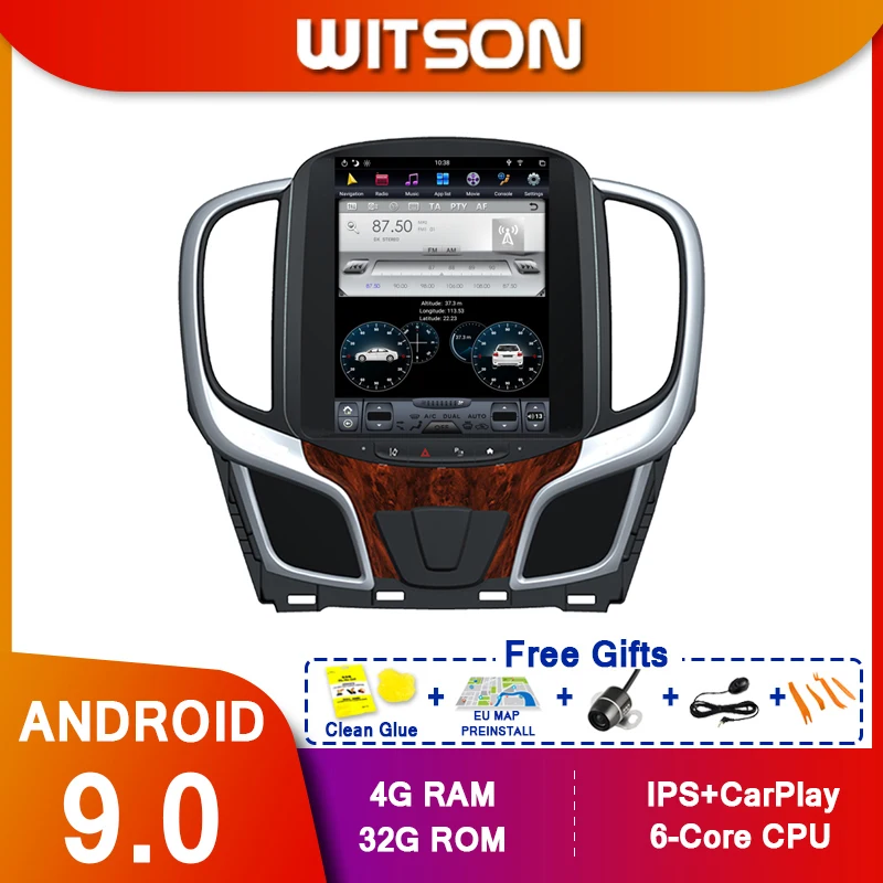 WITSON Tesla стиль Android 9 0 Автомобильный плеер GPS навигация для Buick lacrosse 2015-2019 стерео