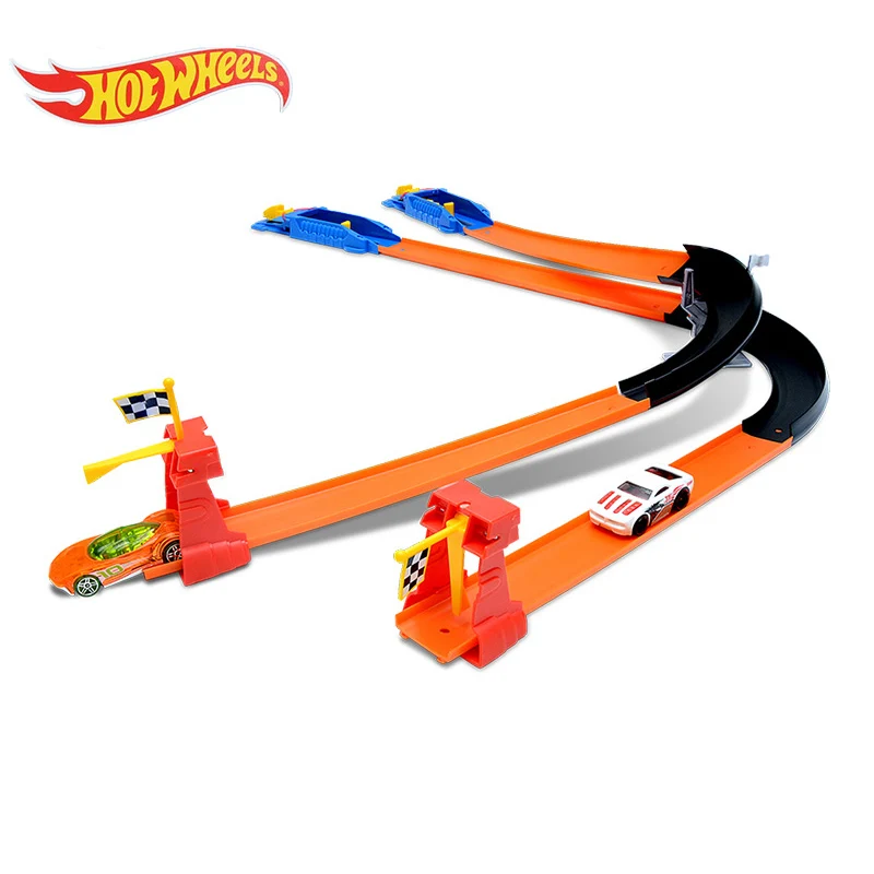 Comprar Ruedas calientes originales ECL 3 in 1 juguetes para coches de pista para niños ruedas calientes tren de carreras de plástico para niños coche de ferrocarril modelo ranura de juguete BGJ08